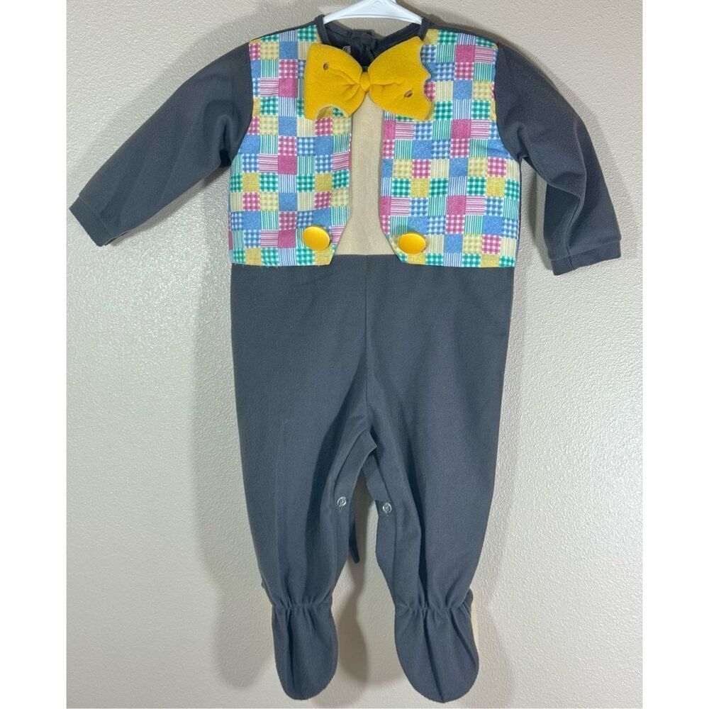 NWOT Vintage Donatello Baby Vested And Swiss Cheese Bow Tie Mouse Costume 12 MOS